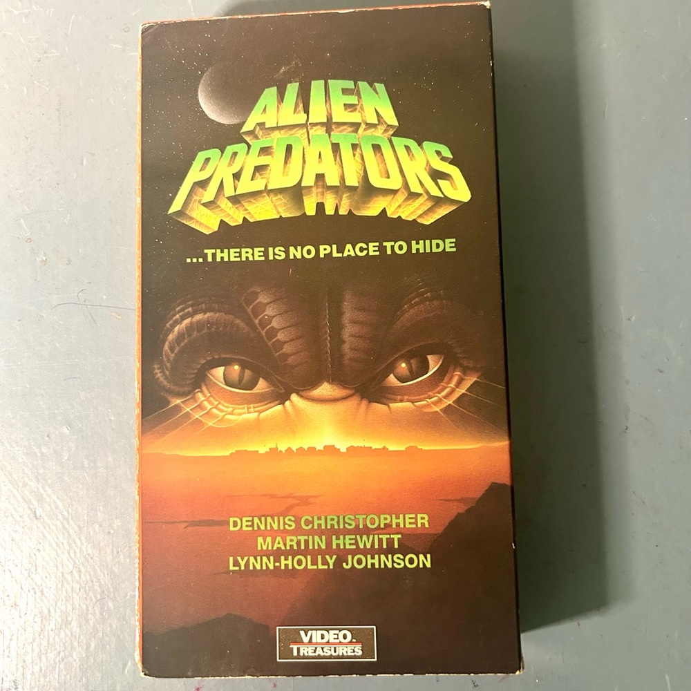 Vintage 80s Alien Predators VHS Horror Sci-fi Video Treasures